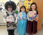 <p>Clodagh as Chris fron The Darkest Dark, Ruth as Elsa from frozen and Nicole as Bella from Bella the Brave Fairy</p>
