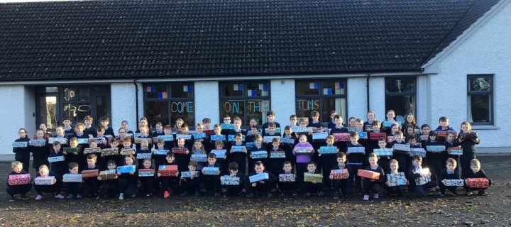 Kilchreest National School Spreads Joy: Collects 107 Shoeboxes for the Christmas Shoebox Appeal