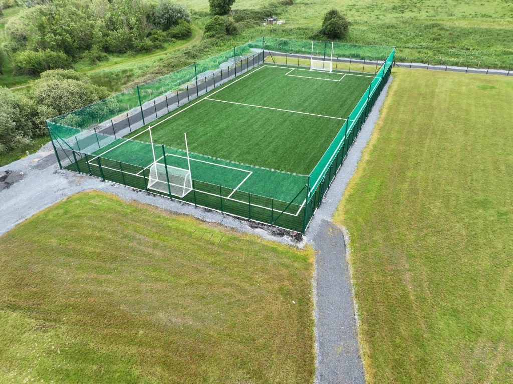 Completed Astro-Turf playing surface at Kilchreest National School