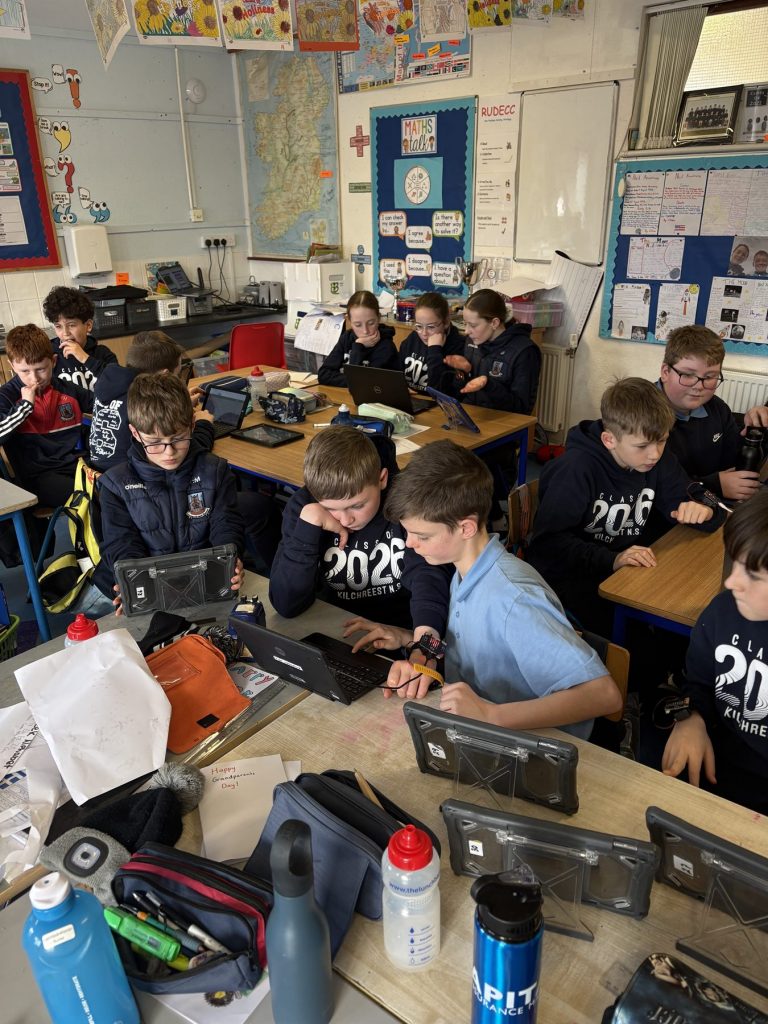 Kilchreest National School Sixth Class pupils during the 2025-2026 school year