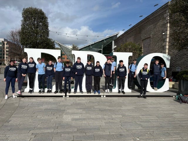 Kilchreest National School Sixth Class pupils on their trip to Dublin