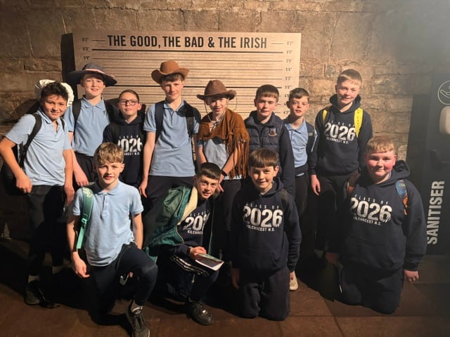 Kilchreest National School Sixth Class pupils on their trip to Dublin