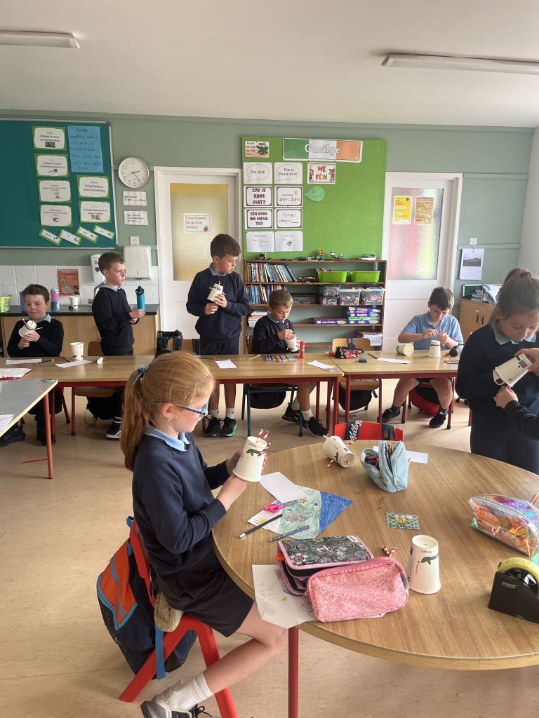 Learning image from Learning in action – Pupils working on classroom craft activities