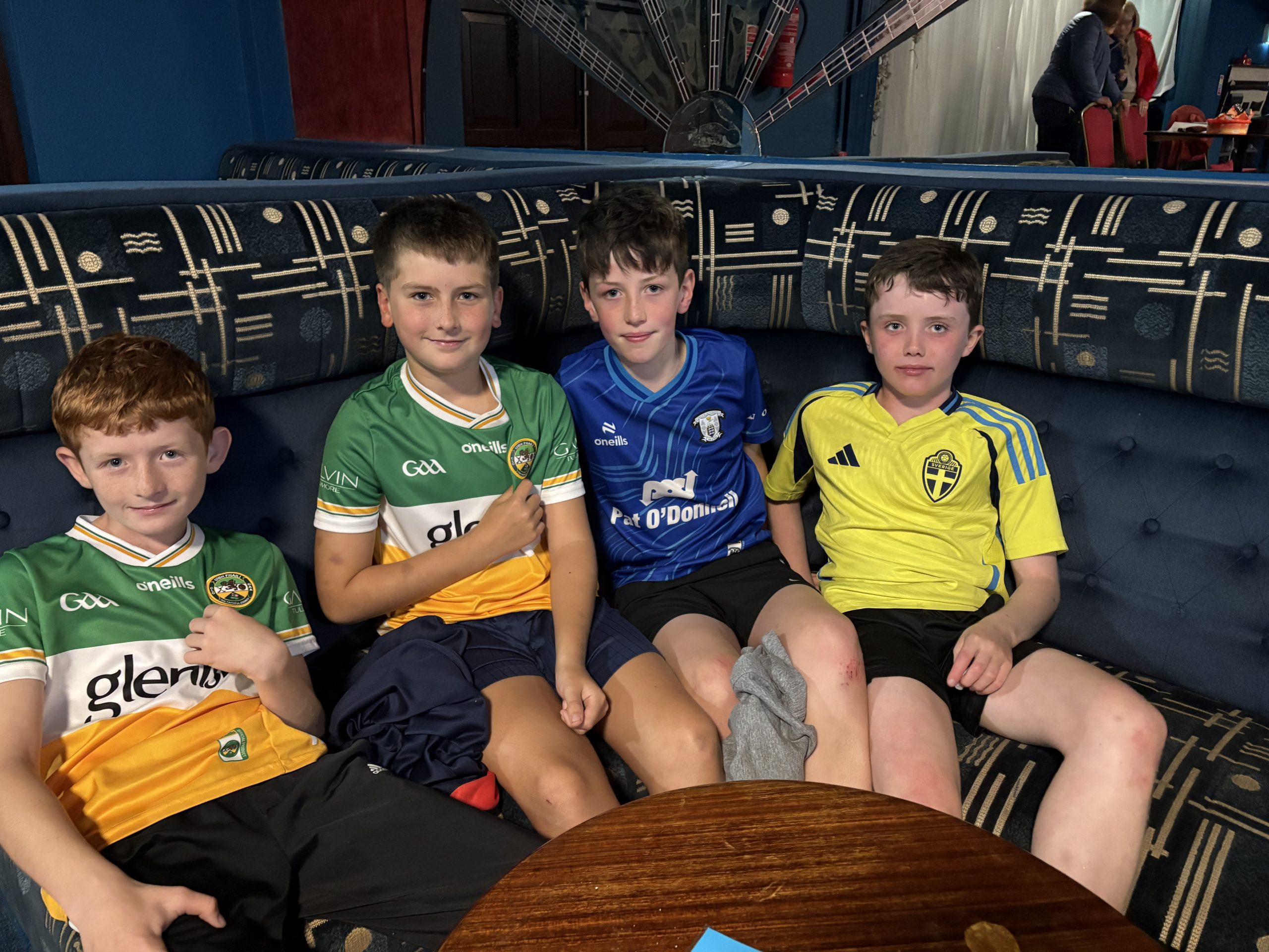 Kilchreest National School quiz team at the Primary School Quiz in Gort